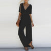 Women's  V Neck Loose Party Casual Jumpsuit