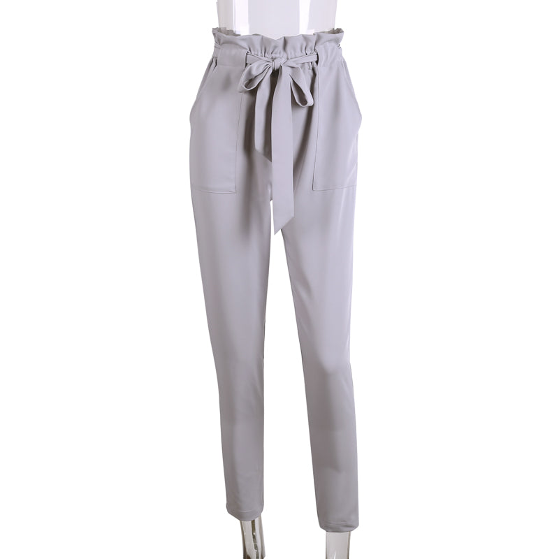 chiffon high waist casual career  harem pants