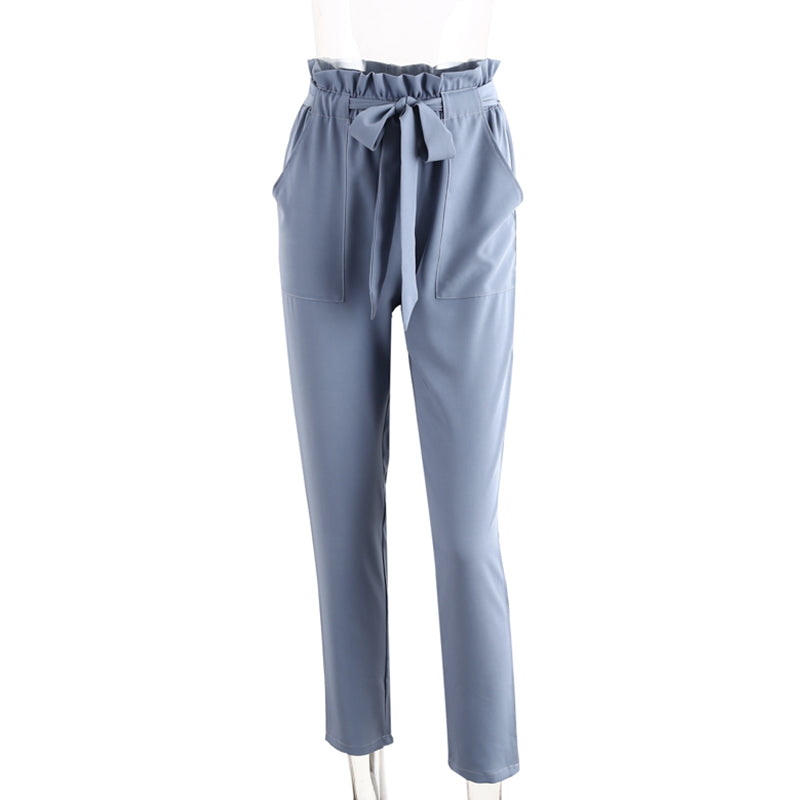 chiffon high waist casual career  harem pants