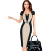 Elegant Square neck Office / Party  Lady Belted Dress
