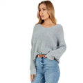 Sexy Criss Cross Back Chunky Sweater