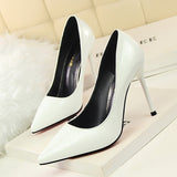 Pointed Toe Patent Leather Stilettos / More Colors