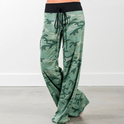 Womens Cozy Print Floral Sweatpants
