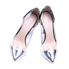 Sexy Pointed Transparent Slip-on Heels