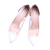 Sexy Pointed Transparent Slip-on Heels