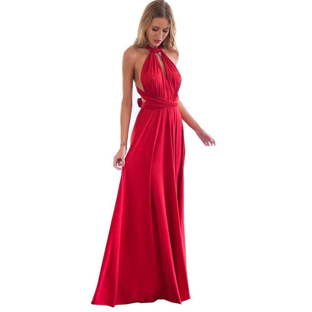 Convertible Wear multiply ways  Sexy Women Boho Maxi Dress