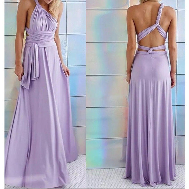 Convertible Wear multiply ways  Sexy Women Boho Maxi Dress