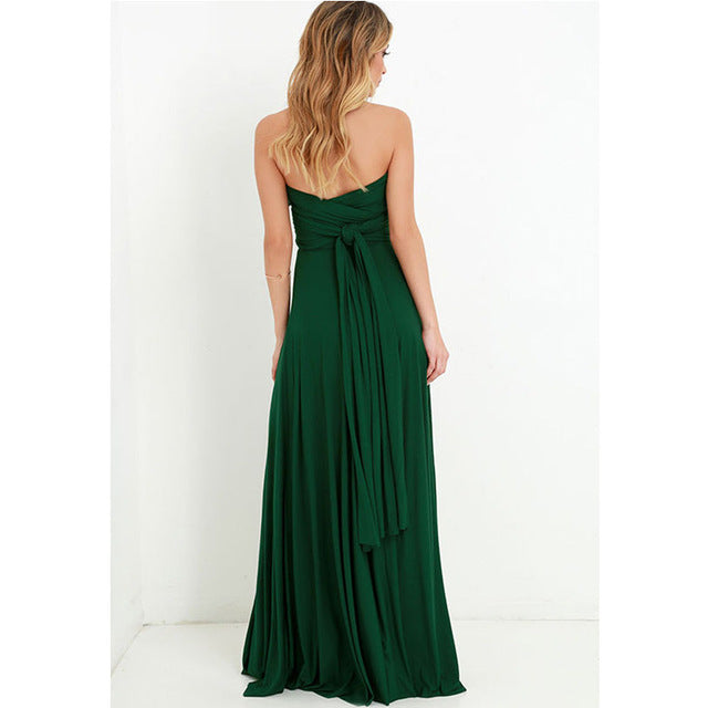 Convertible Wear multiply ways  Sexy Women Boho Maxi Dress