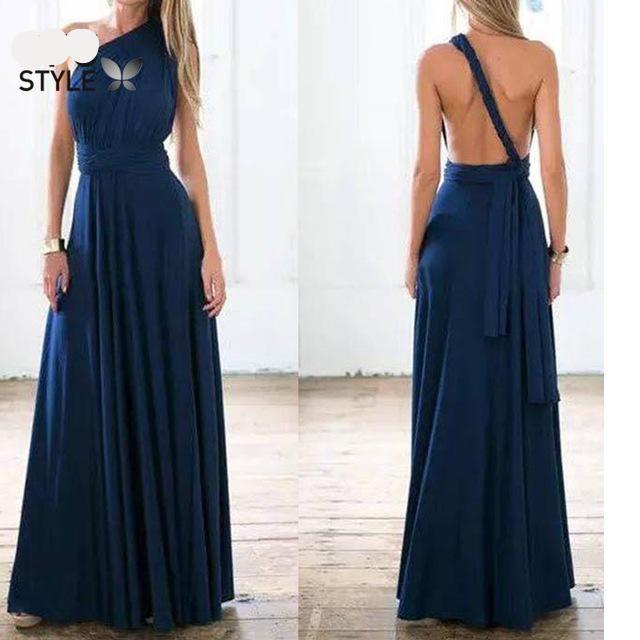 Convertible Wear multiply ways  Sexy Women Boho Maxi Dress