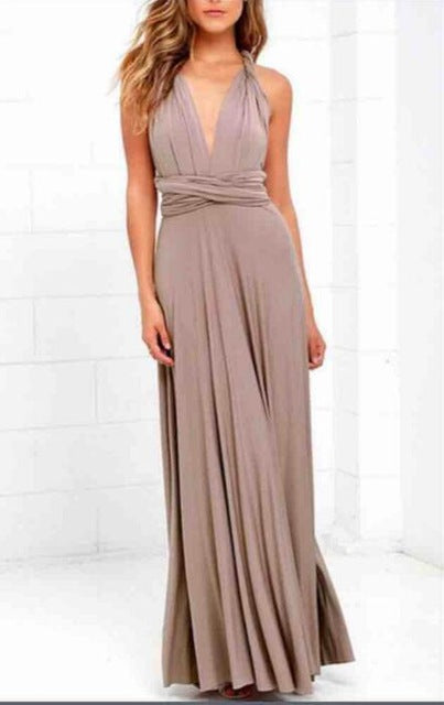 Convertible Wear multiply ways  Sexy Women Boho Maxi Dress