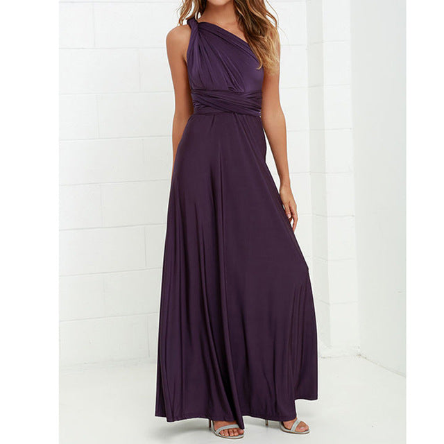 Convertible Wear multiply ways  Sexy Women Boho Maxi Dress