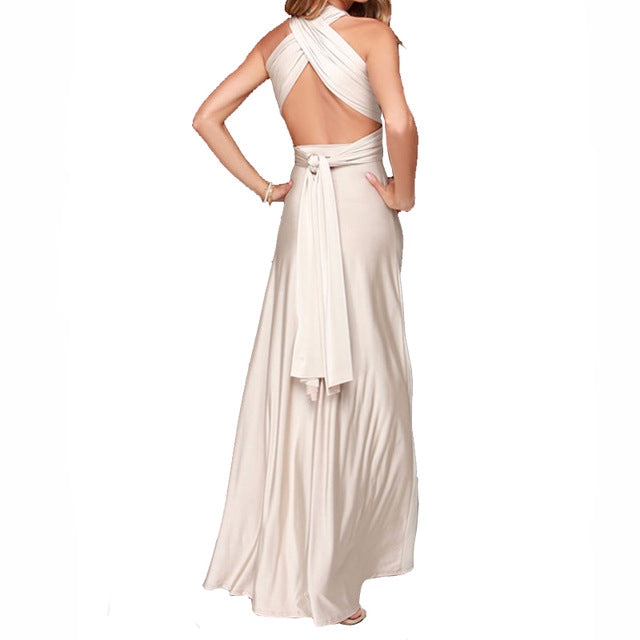Convertible Wear multiply ways  Sexy Women Boho Maxi Dress