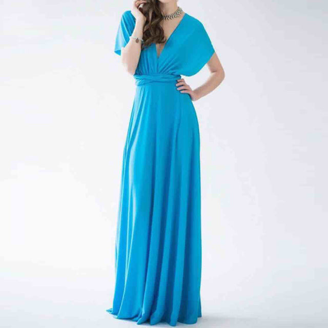 Convertible Wear multiply ways  Sexy Women Boho Maxi Dress