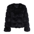 Vintage fluffy faux fur coat outerwear