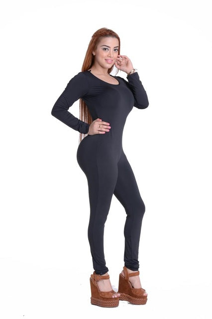 Fashionable  Womens Long Sleeve Round neck Bodysuit