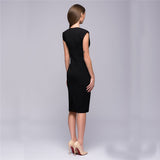 Sexy V Collar Self Cultivation Elegant Party Dress