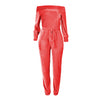 Sexy Womens Velvet  Nightclub Style Jumpsuit