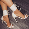 Lace UP High Heel Sandals