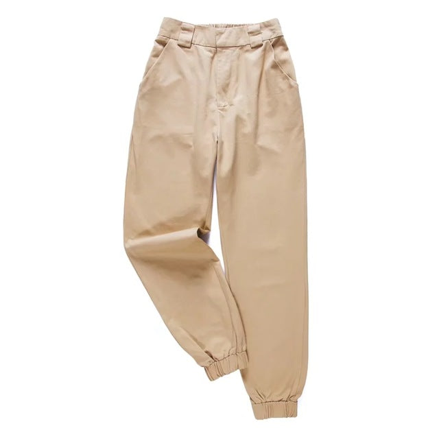 High waist casual Army military cargo pants