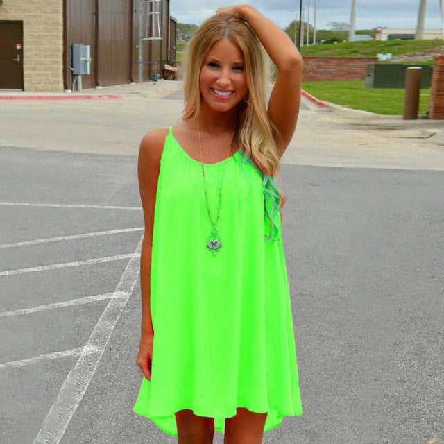 Chiffon Summer beach dress / Plus size also