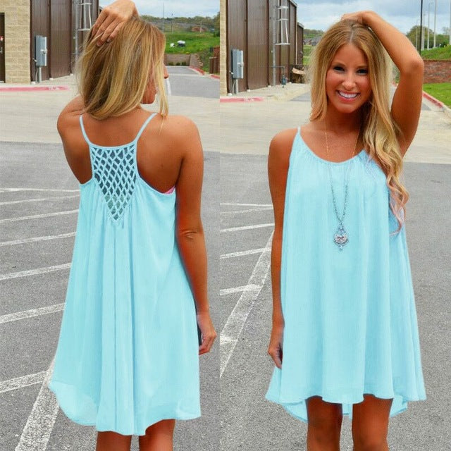 Chiffon Summer beach dress / Plus size also
