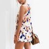 Two piece Floral  Bohemian Beach Casual Playsuit