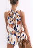 Two piece Floral  Bohemian Beach Casual Playsuit