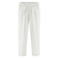 Cropped Cotton Elastic Casual Lady Capri Trousers M - 6XL