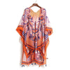 Long Cardigan reddish / orange Swim Cover Up