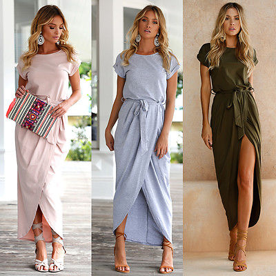 Long Women's Asymmetrical Dress