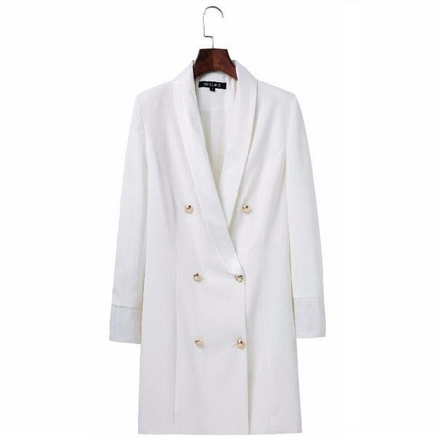 Trendy European Style Blazer Dress