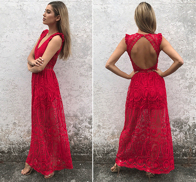 Striking vintage party maxi dress
