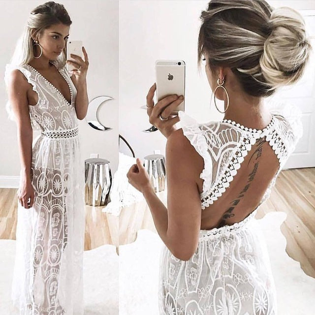 Striking vintage party maxi dress