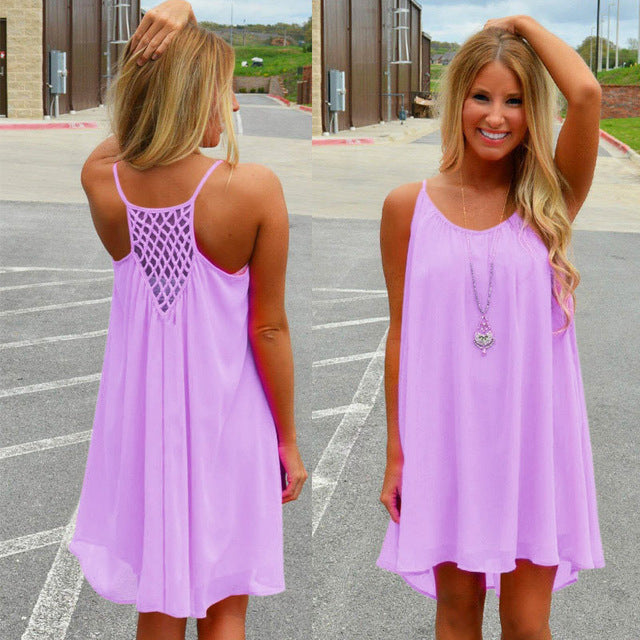Chiffon Summer beach dress / Plus size also