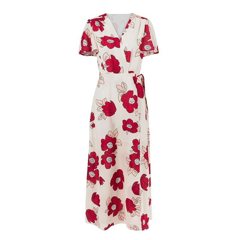 Sexy Vacation Floral Beach maxi dress