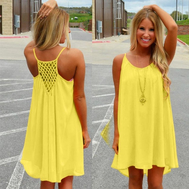 Chiffon Summer beach dress / Plus size also