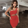 Sexy One Shoulder Bodycon Party Dress
